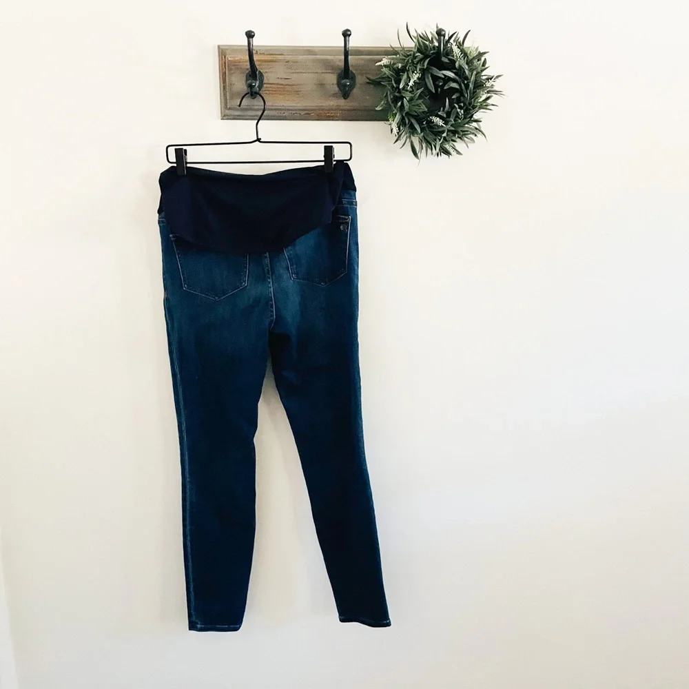 Madewell Maternity Blue Over Belly Skinny Jeans 28 - Picture 5 of 8